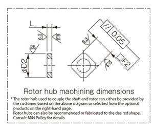 BXR-LE press fit rotor hub