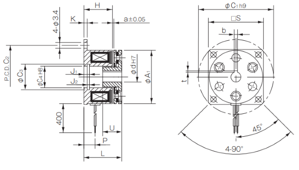 Electromagnetic Brake 112-05-12 Diagram